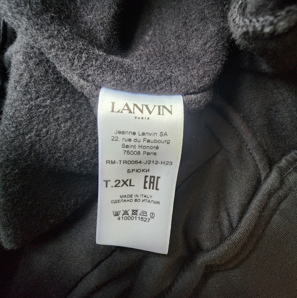 Lanvin Side Curb Cotton Trackpants - Picture 13 of 14